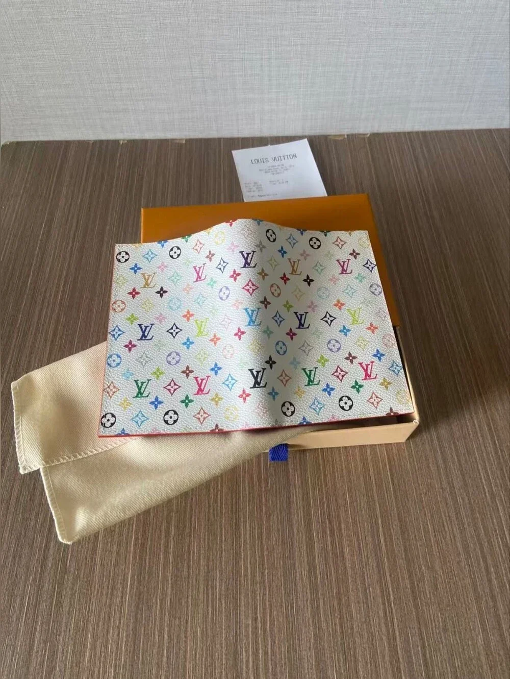 Louis Vuitton Multicolor Monogram Passport Cover - White